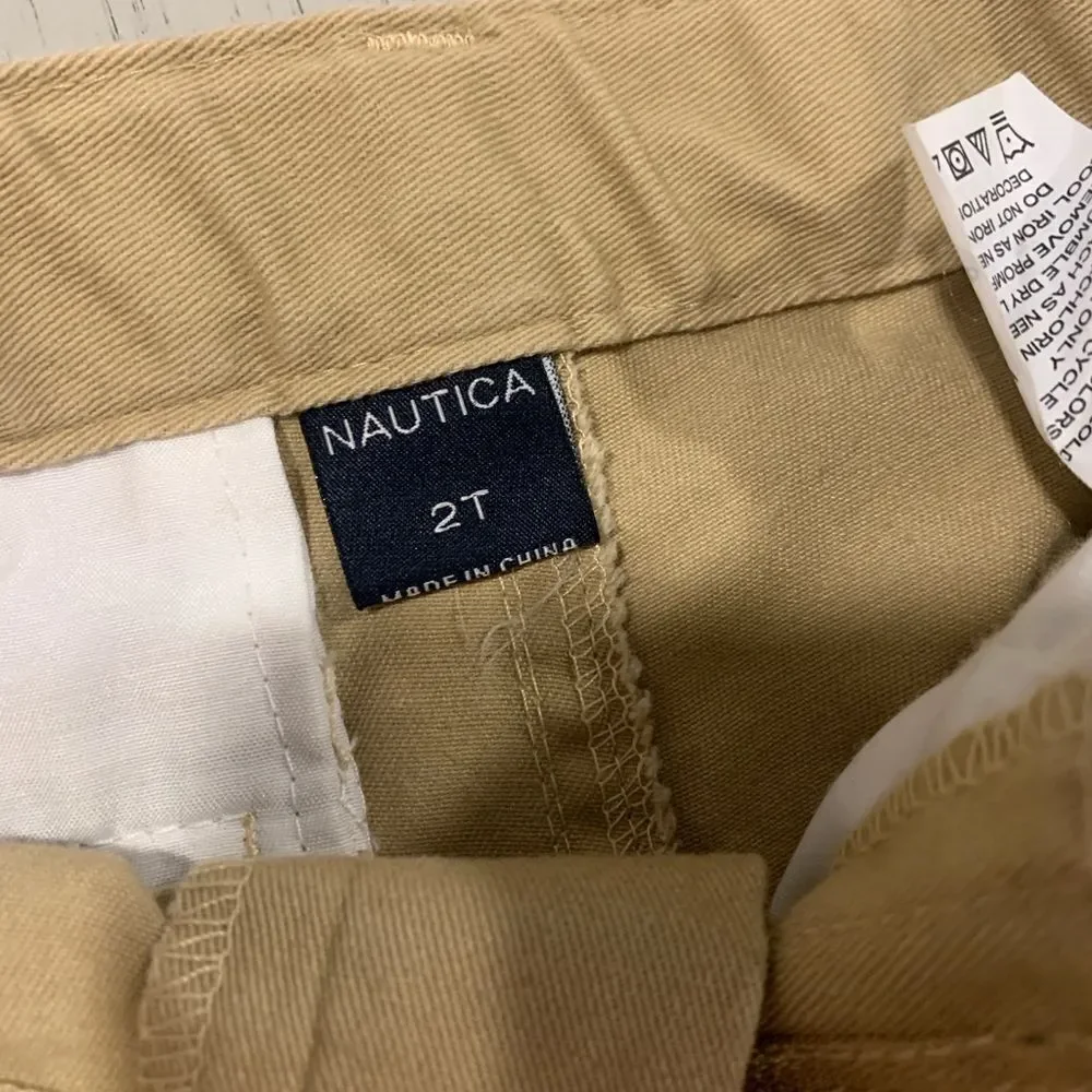 Polo by Ralph Lauren Kids Navy and Yellow Striped Polo/ Nautica Pants